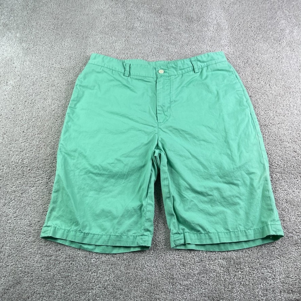 Vineyard Vines Shorts Mens 33 Green Club Short Cotton Twill Preppy Coastal Golf